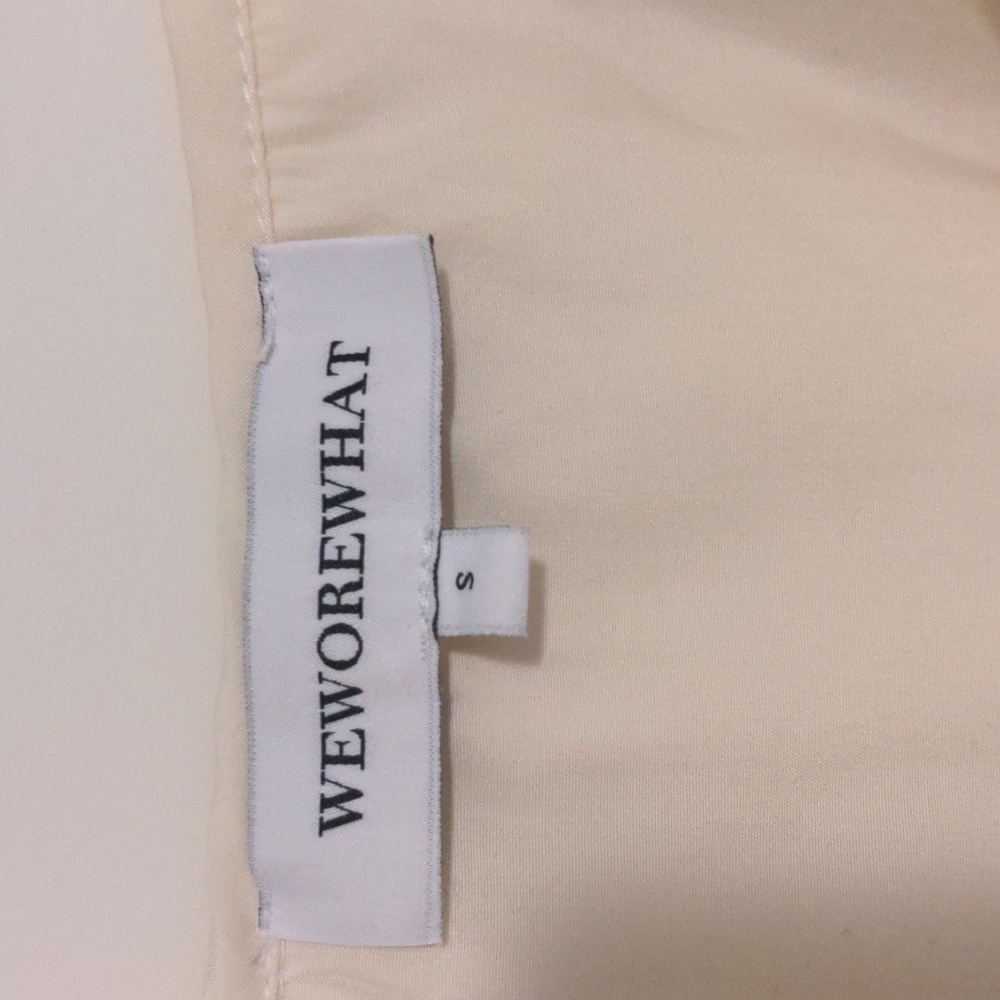 Cream WeWoreWhat Ruffled Blouse - Picture 4 of 4